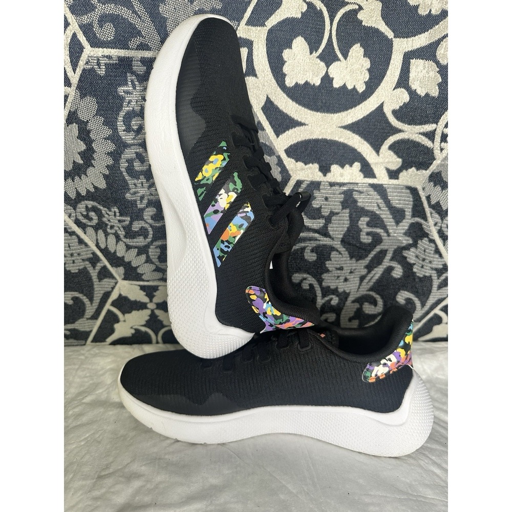 ADIDAS WOMENS PUREMOTION CLOUDFORM COMFORT RUNNING SHOES MULTICOLOR SIZE 8